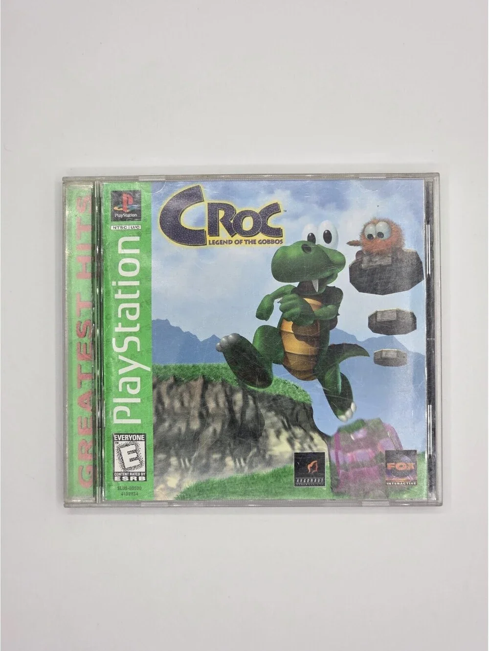 Croc: Legend of the Gobbos PS1 Playstation Greatest Hits green label black disc